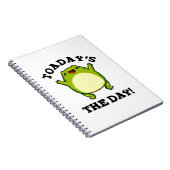 Carnet Cest Le Jour Drôle De Crapaud Pun  (Côté Droit)