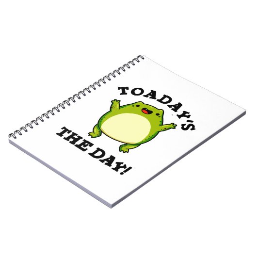 Carnet Cest Le Jour Drôle De Crapaud Pun  (Côté gauche)