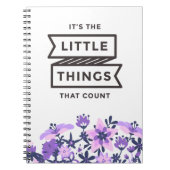 Carnet C'est les petites choses qui comptent les ordinate (Devant)