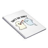 Carnet C'est l'esprit Pun Halloween drôle de fantôme  (Côté Droit)