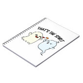 Carnet C'est l'esprit Pun Halloween drôle de fantôme  (Côté gauche)