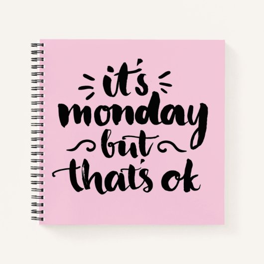 Carnet C'est lundi, mais c'est bon (Devant)