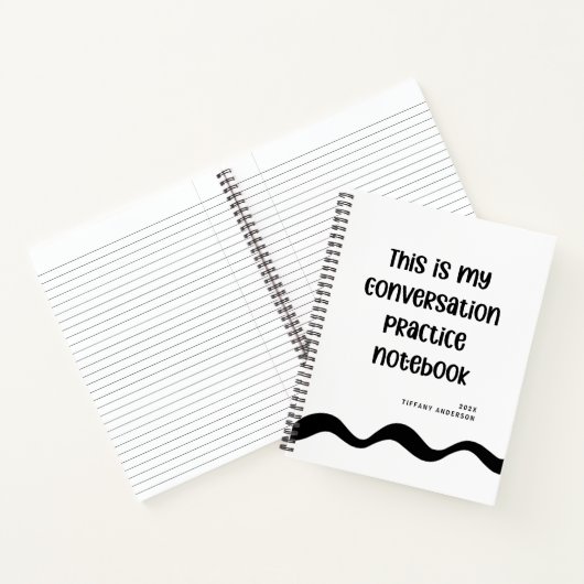 Carnet C'est ma pratique de conversation Drôle Introverti (Intérieur)