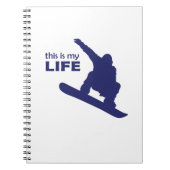 Carnet C'Est Ma Vie (Snowboard) (Devant)