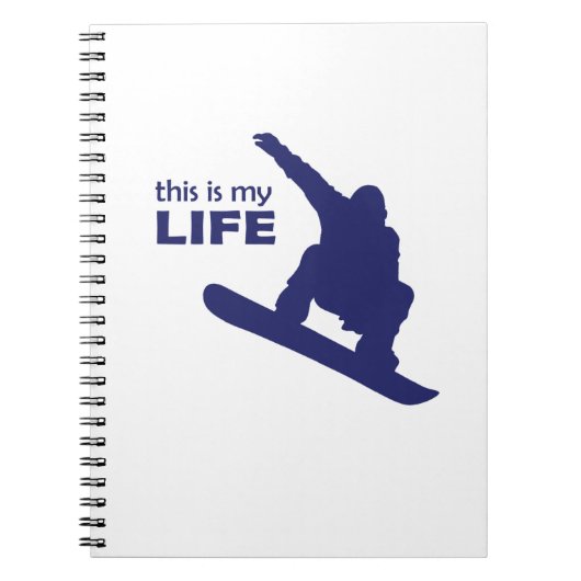 Carnet C'Est Ma Vie (Snowboard) (Devant)