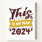 Carnet C'est mon année 2024 (Dos)
