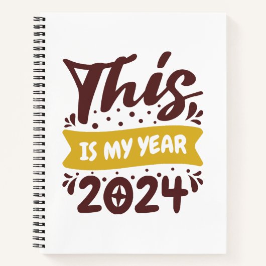 Carnet C'est mon année 2024 (Devant)