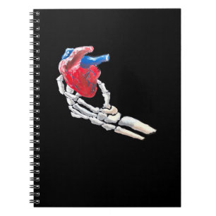 Carnet C'Est Mon Coeur - Squelette Mains Coeurs