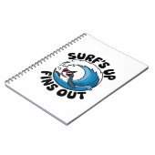 Carnet C'est parti, aletas dehors - Design de surf cool (Côté gauche)