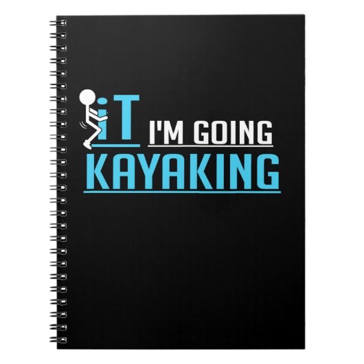 Carnet C'EST QUE JE VAIS Kayak (Devant)