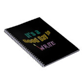 Carnet C'est un bon jour pour écrire (Côté Droit)