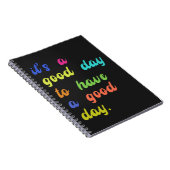 Carnet C'est un bon jour pour passer une bonne journée |  (Côté Droit)