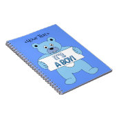 Carnet C'est Un Garçon Bleu Ours (Côté Droit)
