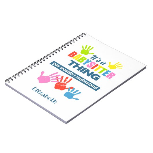 Carnet C'est une Babysitter que vous ne comprendriez pas (Côté gauche)