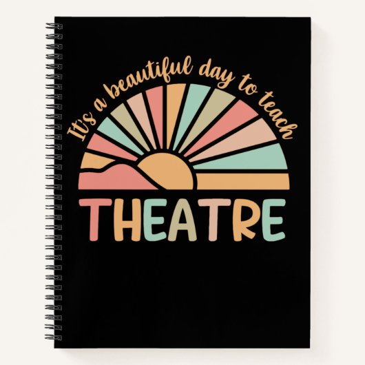 Carnet C'est une belle journée pour enseigner le théâtre (Devant)