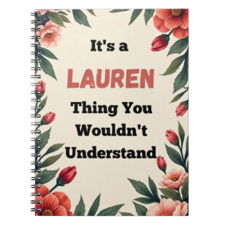 Carnet C'est une chose Lauren que vous ne comprendriez pa