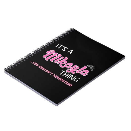 Carnet C'est une chose Mikayla que vous ne comprendriez p (Côté gauche)
