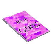 Carnet C'est une fille ! Coeurs de lavande (Côté Droit)