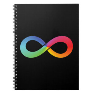 Carnet Cette chemise à débordement arc-en-ciel symbolise 