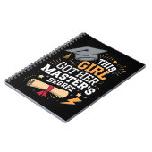 Carnet Cette fille a obtenu son diplôme de master (Côté gauche)