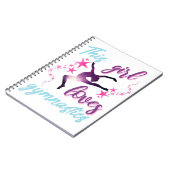 Carnet Cette Fille Aime La Gymnastique Étoiles Leap (Côté gauche)