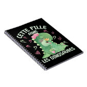 Carnet Cette Fille Aime Les Dinosaures (Côté Droit)
