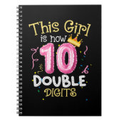 Carnet Cette Fille Est Maintenant 10 Chiffres Double Anni (Devant)