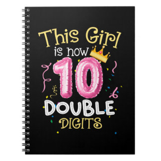 Carnet Cette Fille Est Maintenant 10 Chiffres Double Anni