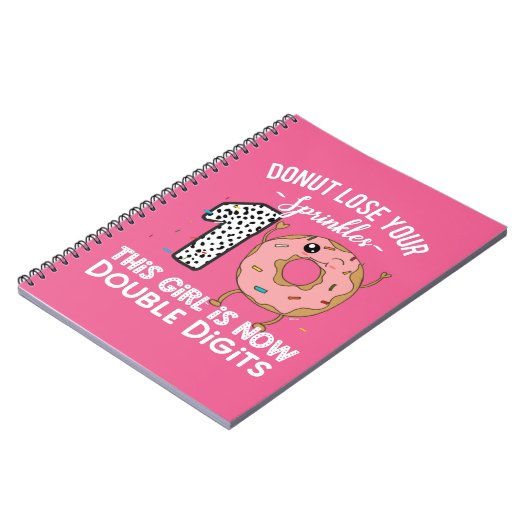 Carnet Cette fille est maintenant double chiffres 10e ann (Côté gauche)