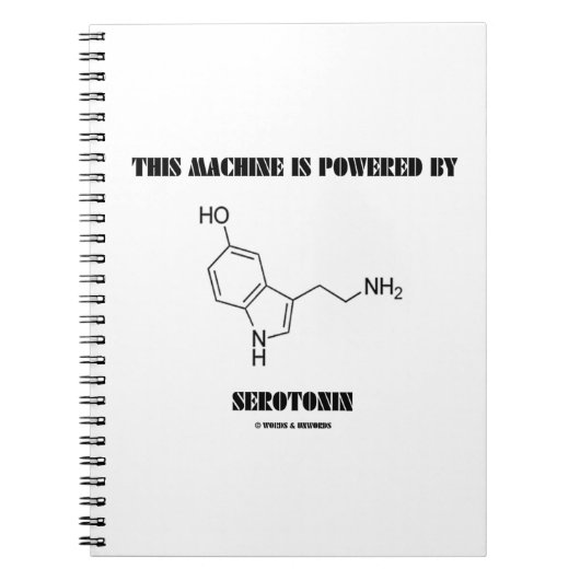 Carnet Cette Machine Est Alimentée Par La Serotonine (Chi (Devant)