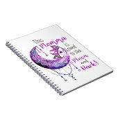 Carnet Cette Momma est aimée à la lune et à l'arrière (Côté Droit)