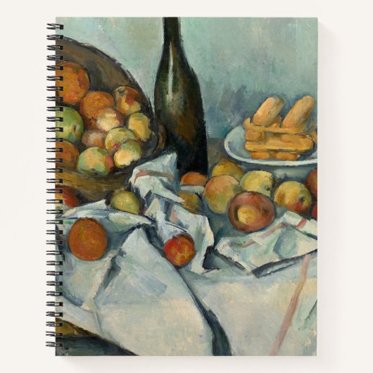 Carnet Cezanne Panier Pommes Impressionnisme Art (Devant)