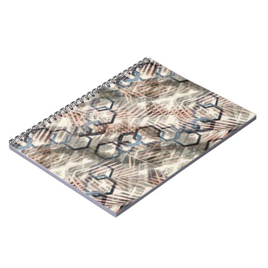 Carnet Chaînes sur feuilles de palmiers. (Côté gauche)