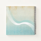 Carnet Chaises Adirondack de maison de plage bleu aqua ID (Dos)