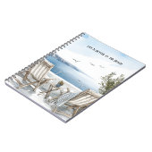 Carnet Chaises Oiseaux Plage Vue sur l'océan (Côté gauche)