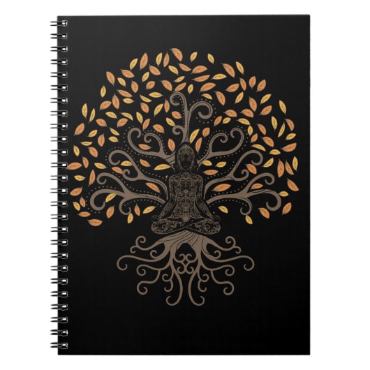 Carnet Chakra Arbre Spirituel Reiki Yoga Méditation (Devant)