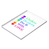 Carnet Chakra Healers le font avec amour dans les couleur (Côté gauche)