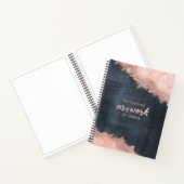 Carnet Chalkboard Rose Gold Marble Parties scintillant Ar (Intérieur)