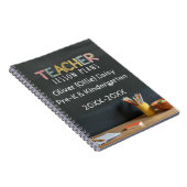 Carnet Chalkboard-Style Teacher Lesson Plan Notebook (Côté Droit)