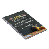 Carnet Chalkboard-Style Teacher Lesson Plan Notebook (Côté Droit)