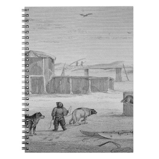 Carnet Chambre d'Eskimaux, construite de la glace, (Devant)