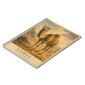 Carnet Chameau Désert Arabique VINTAGE (Côté gauche)