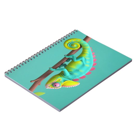 Carnet Chameleon, lézard (Côté gauche)