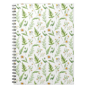 Carnet Chamomile Fleur Botanique Rustique Motif