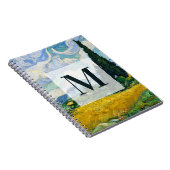 Carnet Champ de blé Van Gogh avec Cyprès. Impressionnisme (Côté Droit)