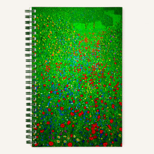 Carnet Champ de coquelicots de Gustav Klimt