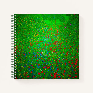 Carnet Champ de coquelicots de Gustav Klimt