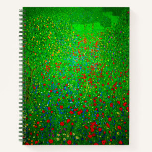 Carnet Champ de coquelicots de Gustav Klimt