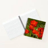 Carnet Champ de coquelicots rouge vif (Intérieur)