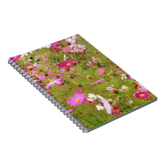 Carnet Champ De Fleurs Roses (Côté Droit)